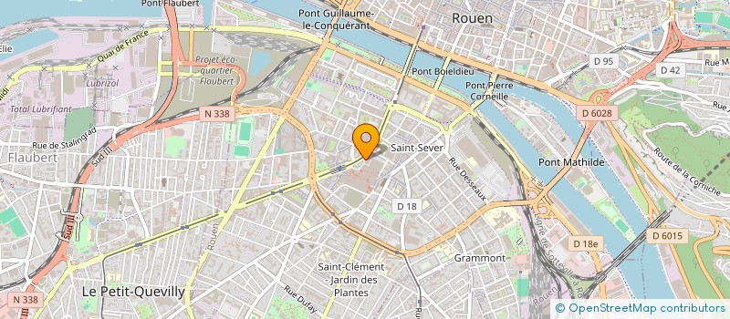 localisation de l'entreprise M T BAT à ROUEN