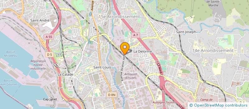 localisation de l'entreprise M.T.C ECHAFFAUDAGE à MARSEILLE 15EME