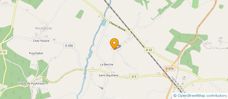 localisation de l'entreprise M.T.C.H. à CHADURIE
