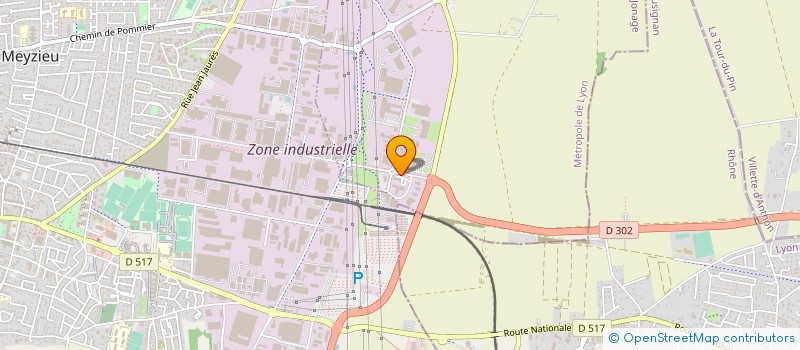 localisation de l'entreprise M.T.C.I.  JONAGE