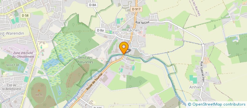 localisation de l'entreprise M.T.C NORD  RACHES