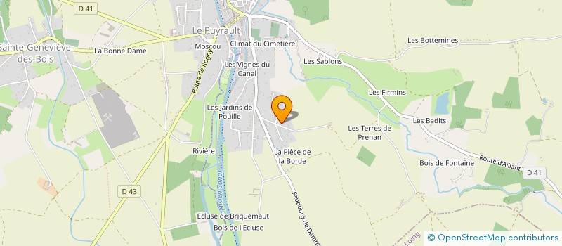 localisation de l'entreprise M.T.C SARL à MONTBOUY