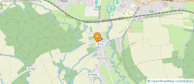 localisation de l'entreprise M.T.D.G.  MANSPACH