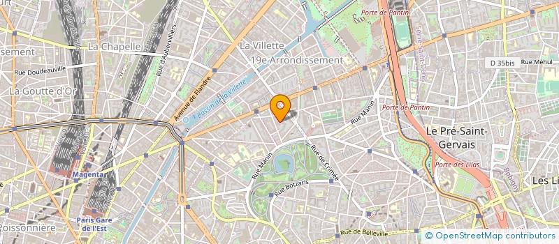 localisation de l'entreprise M.T.F.  PARIS