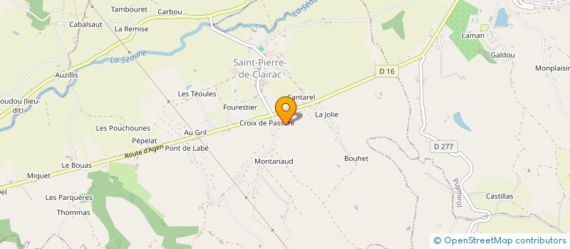 localisation de l'entreprise M.T.F.R.  SAINT-PIERRE-DE-CLAIRAC