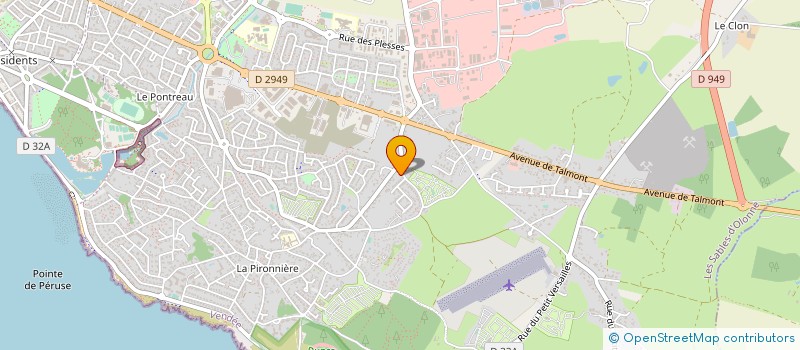 localisation de l'entreprise M.T.H.2 à LES SABLES D'OLONNE