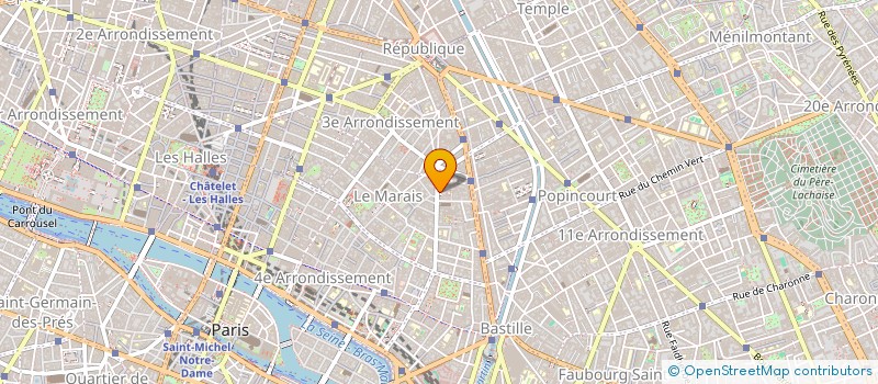 localisation de l'entreprise M.T.H  PARIS