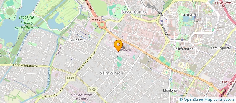 localisation de l'entreprise M.T HOLDING  TOULOUSE