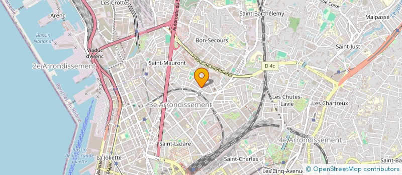 localisation de l'entreprise M.T.I à MARSEILLE