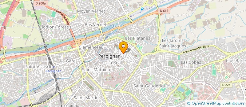 localisation de l'entreprise M.T.I.  PERPIGNAN