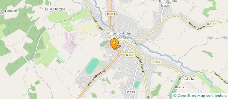 localisation de l'entreprise M.T.I.D.S. SARL  MIRAMONT-DE-GUYENNE