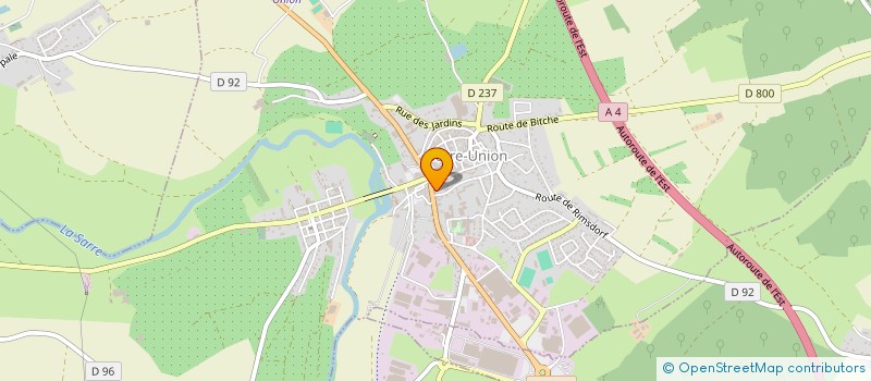 localisation de l'entreprise M.T. IMMO  SARRE-UNION