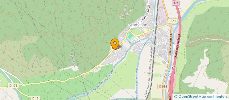 localisation de l'entreprise M&T IMMO  LAMANON