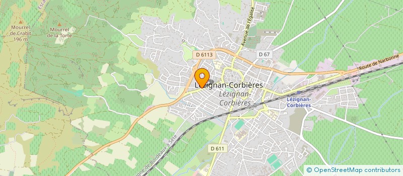 localisation de l'entreprise M.T. INFORMATIQUE à LEZIGNAN-CORBIERES