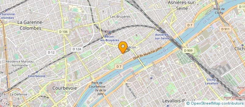 localisation de l'entreprise M.T.INVESTMENT à COURBEVOIE