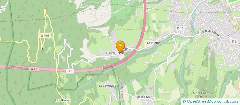 localisation de l'entreprise M.T.L. à LA MOTTE-SERVOLEX