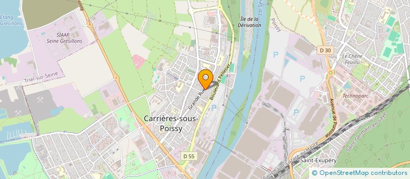 localisation de l'entreprise M.T LES PRIMOS  CARRIERES-SOUS-POISSY