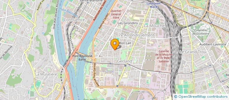 localisation de l'entreprise M T M  LYON