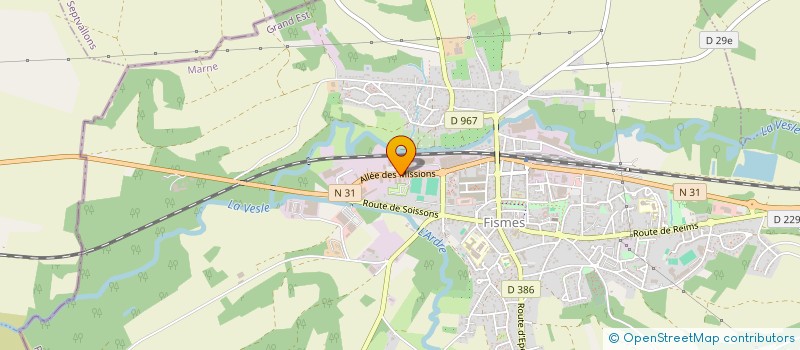 localisation de l'entreprise M T M  FISMES