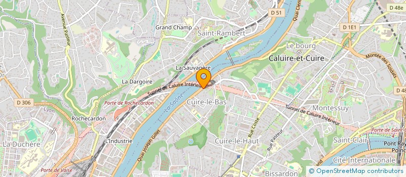 localisation de l'entreprise M.T.M.(MON TRANSPORT MESSAGERIE)  CALUIRE-ET-CUIRE