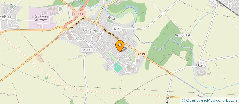 localisation de l'entreprise M.T.M.S.  GUIGNES