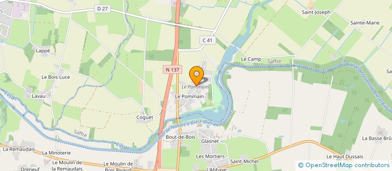 localisation de l'entreprise M.T. MACONNERIE à SAFFRE