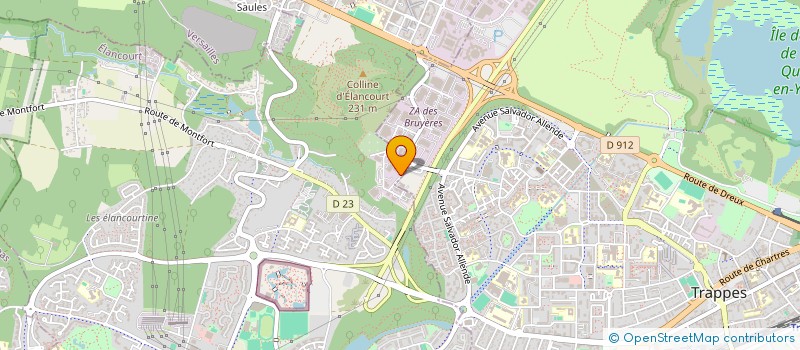 localisation de l'entreprise M.T.P  ELANCOURT