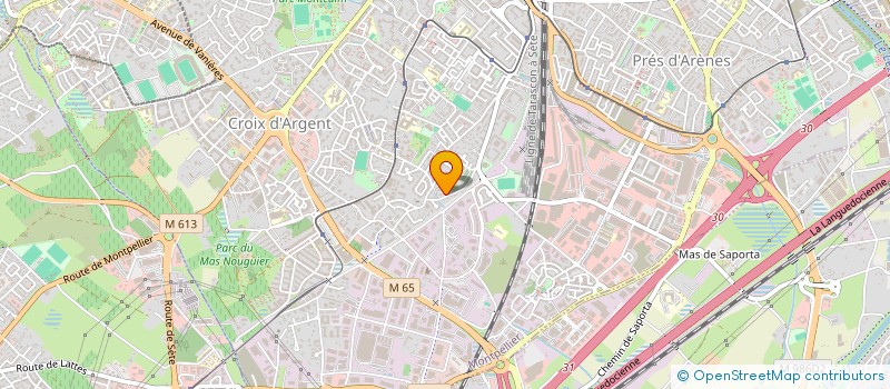 localisation de l'entreprise M T P E à MONTPELLIER