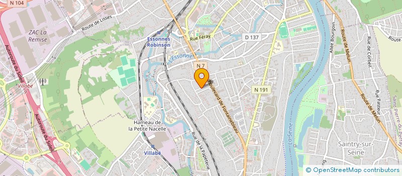 localisation de l'entreprise M T PEINTURE à CORBEIL-ESSONNES