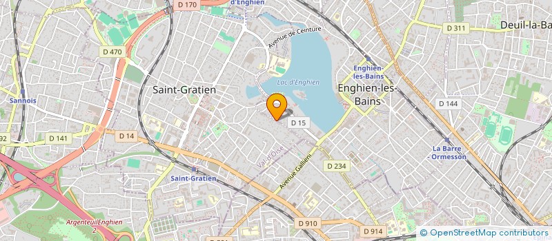 localisation de l'entreprise M T PRODUCTIONS  ENGHIEN-LES-BAINS