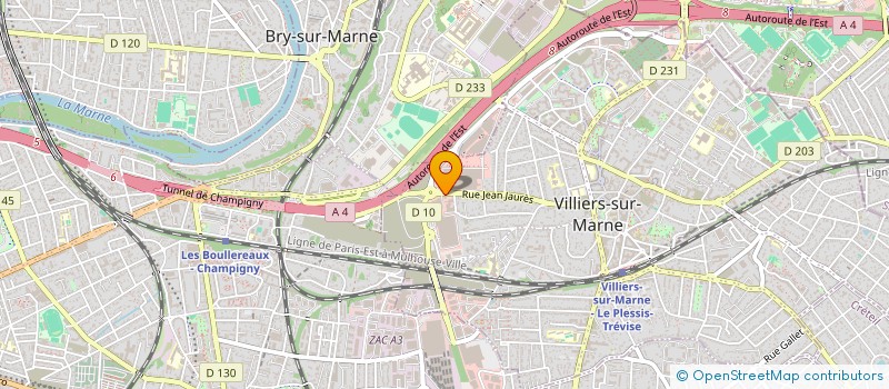 localisation de l'entreprise M T RESEAUX SERVICES à VILLIERS-SUR-MARNE