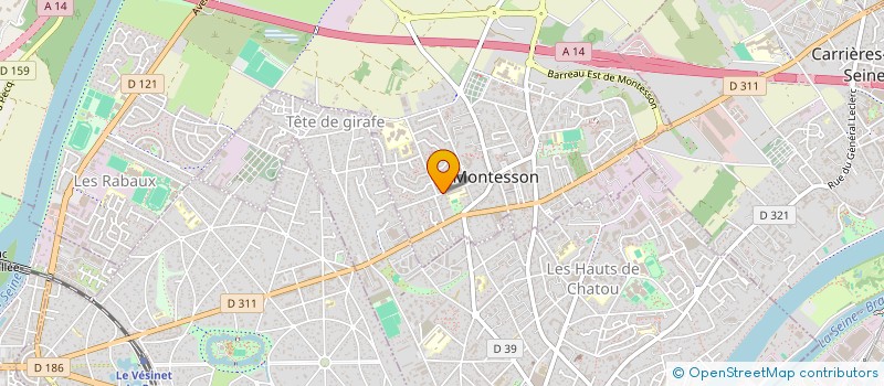 localisation de l'entreprise M.T. REVE  MONTESSON