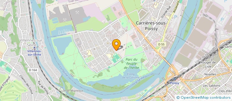 localisation de l'entreprise M.T.T.P. à CARRIERES-SOUS-POISSY