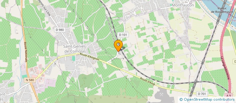 localisation de l'entreprise M T T TRANSPORTS SARL  SAINT-GENIES-DE-COMOLAS