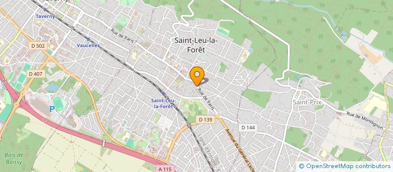 localisation de l'entreprise M.T.V à SAINT-LEU-LA-FORET