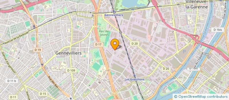 localisation de l'entreprise M.T.X à GENNEVILLIERS
