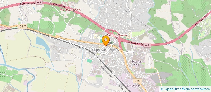 localisation de l'entreprise M.T.Z. LAB  PUGET-SUR-ARGENS