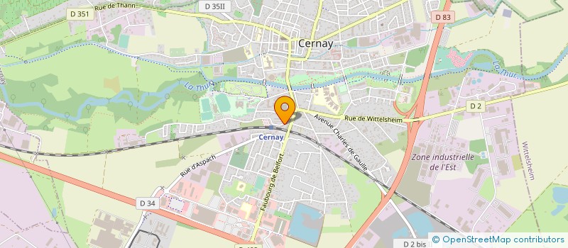 localisation de l'entreprise M.T. Z'ONGLES à CERNAY