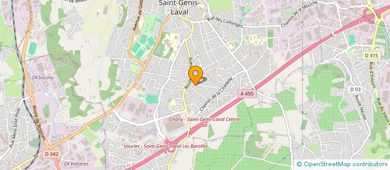 localisation de l'entreprise M TAEKWONDO KWAN à SAINT-GENIS-LAVAL