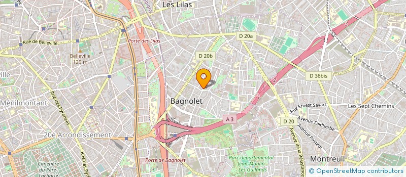 localisation de l'entreprise M TAHIR ALIMENTATION GENERALE à BAGNOLET
