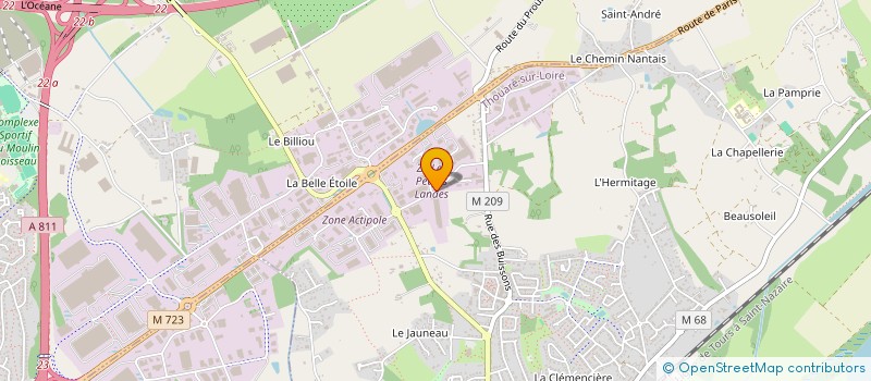 localisation de l'entreprise M.TEC MOTORS à ORVAULT