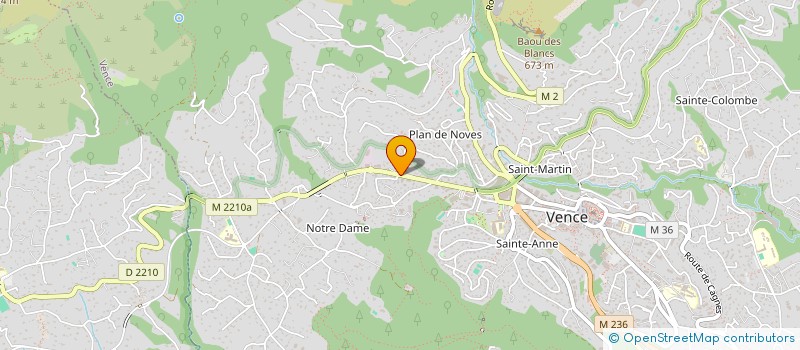 localisation de l'entreprise M-TECH à VENCE