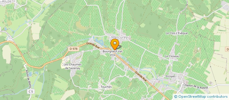 localisation de l'entreprise M'TECH  MERCUREY