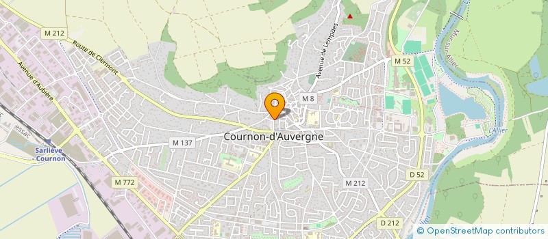 localisation de l'entreprise M TECH HOLDING  COURNON-D'AUVERGNE