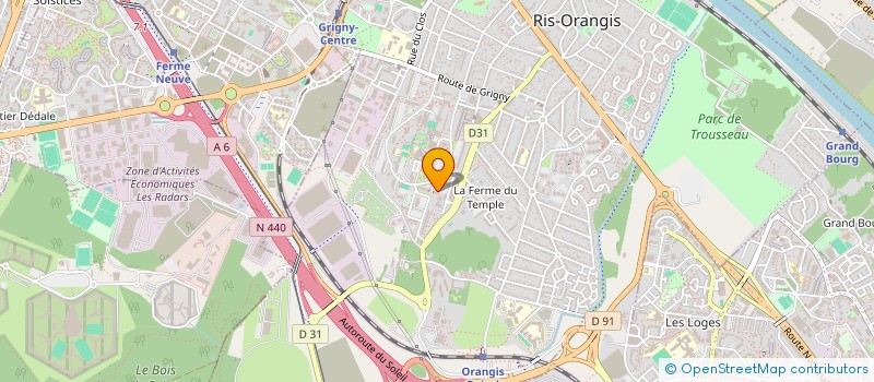 localisation de l'entreprise M TELECOM  RIS-ORANGIS