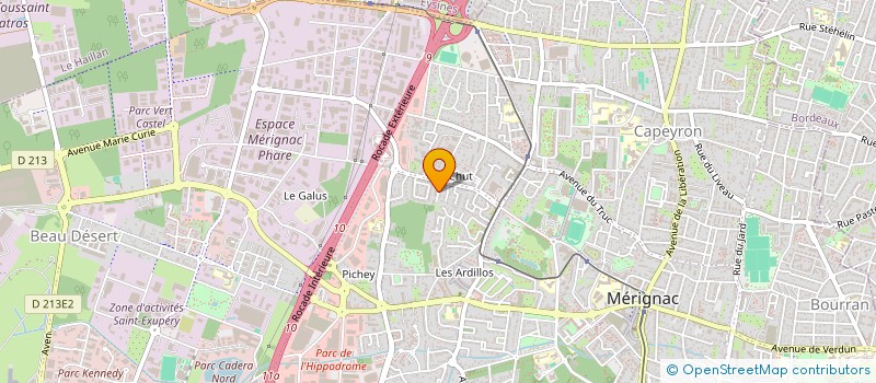 localisation de l'entreprise M&TH FINANCE  MERIGNAC