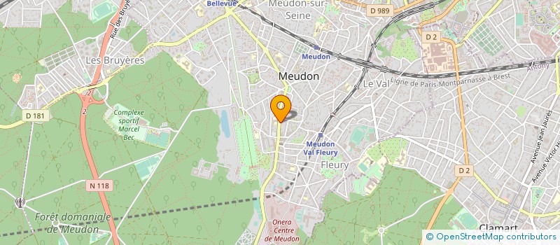 localisation de l'entreprise M THERESE SIMEON  MEUDON