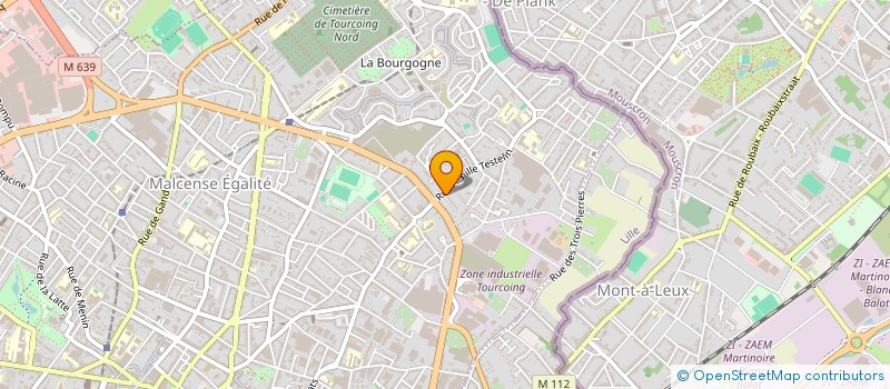 localisation de l'entreprise M. TIBERGHIEN ET COMPAGNIE  TOURCOING