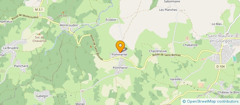 localisation de l'entreprise M' TON SPORT  SAINT-MAURICE-EN-GOURGOIS