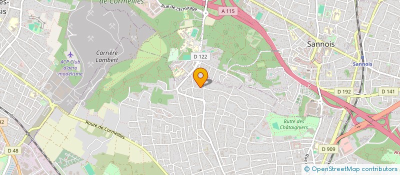 localisation de l'entreprise M'TRANS à ARGENTEUIL